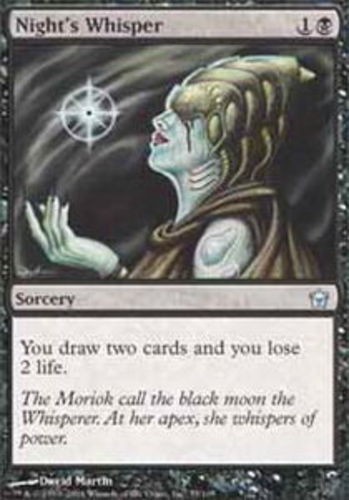 Fifth Dawn Night's Whisper - Foil x1 NM-Mint, English Magic Mtg M:tG