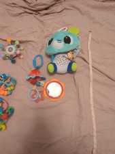 Assorted teething and tactile hand toys