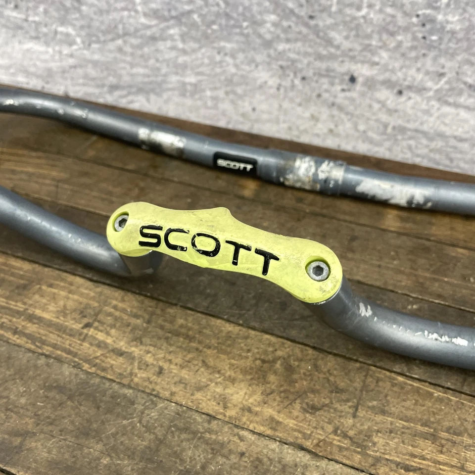 Manillar de colección Scott AT-4 MTB 25,4 mm abrazadera 590 mm barra Bullhorn gris AT4 Foto 4 de 4