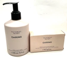 lot of 2 Victoria secret Daring hand and body wash & Daring Body Bar soap