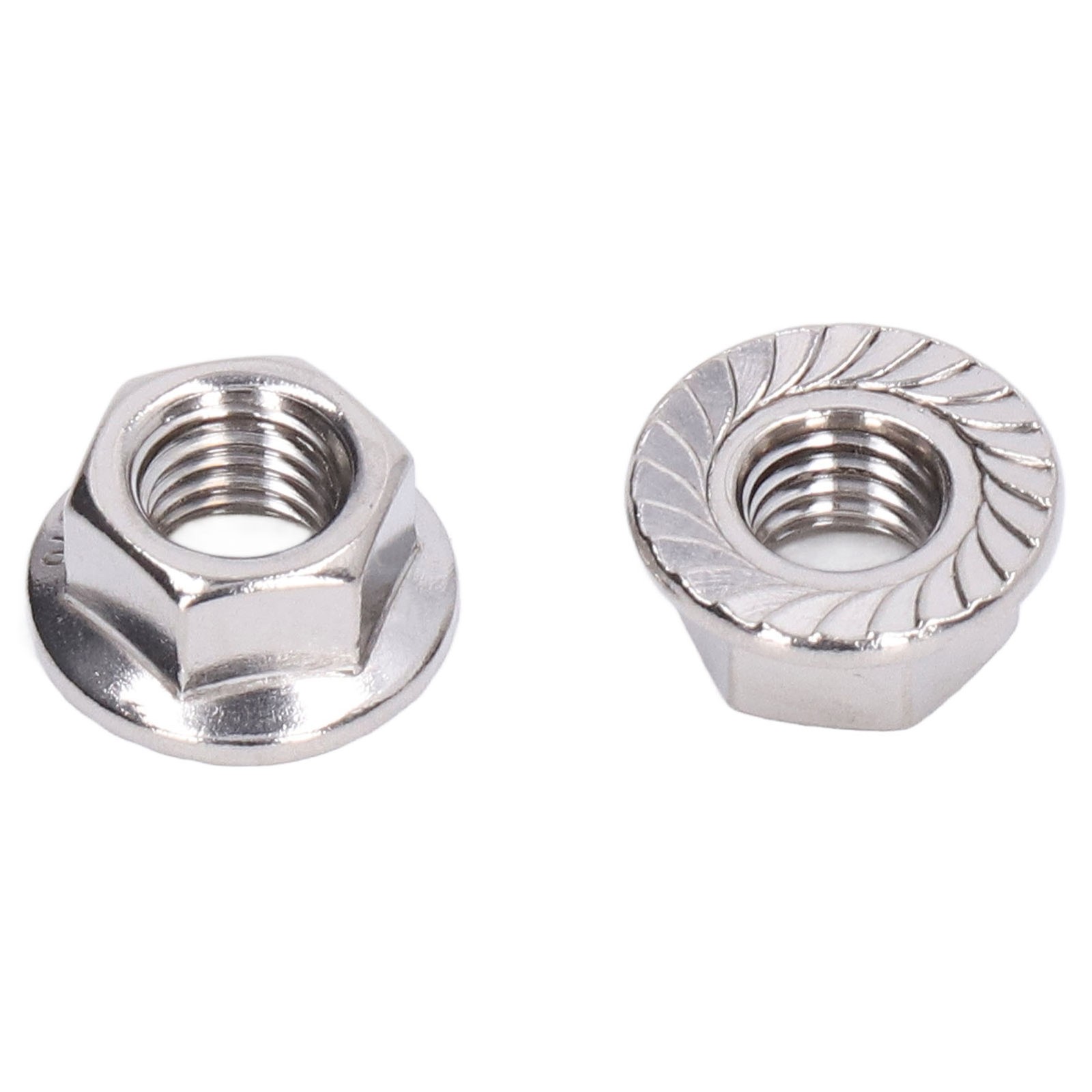 50Pcs Flange Nut 304 Stainless Steel Fastener Accessory For Fixing MaintenanceM4
