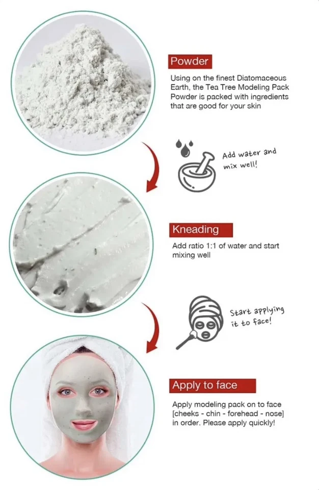 Lindsay Modeling Teatree Mask 1kg zipper bag + bowl Set - Image 4 of 4