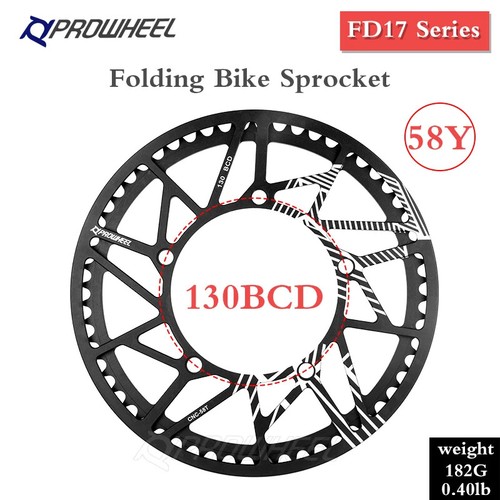 130BCD Foldable Bicycle Chainrings 56T 58T 60T Tooth Plate Chainwheel - Picture 24 of 24