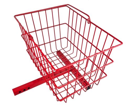 Cesta trasera grande para scooters de movilidad - ROJA - Imagen 2 de 10