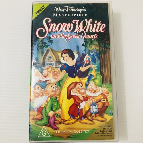 Snow White & the Seven Dwarfs PAL VHS Video Tape Disney Masterpiece Special Edit