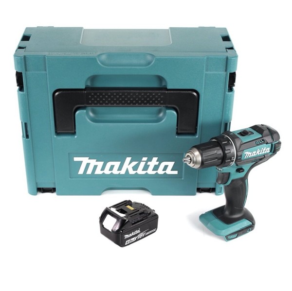 Makita Ddf 482 M1J Akku Bohrschrauber 18 V 62 Nm + 1X Akku 4,0 Ah + Makpac-image