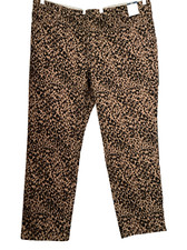 TERRA  SKY Straight Leg Leopard Print Denim Jeans Plus Sz 20W