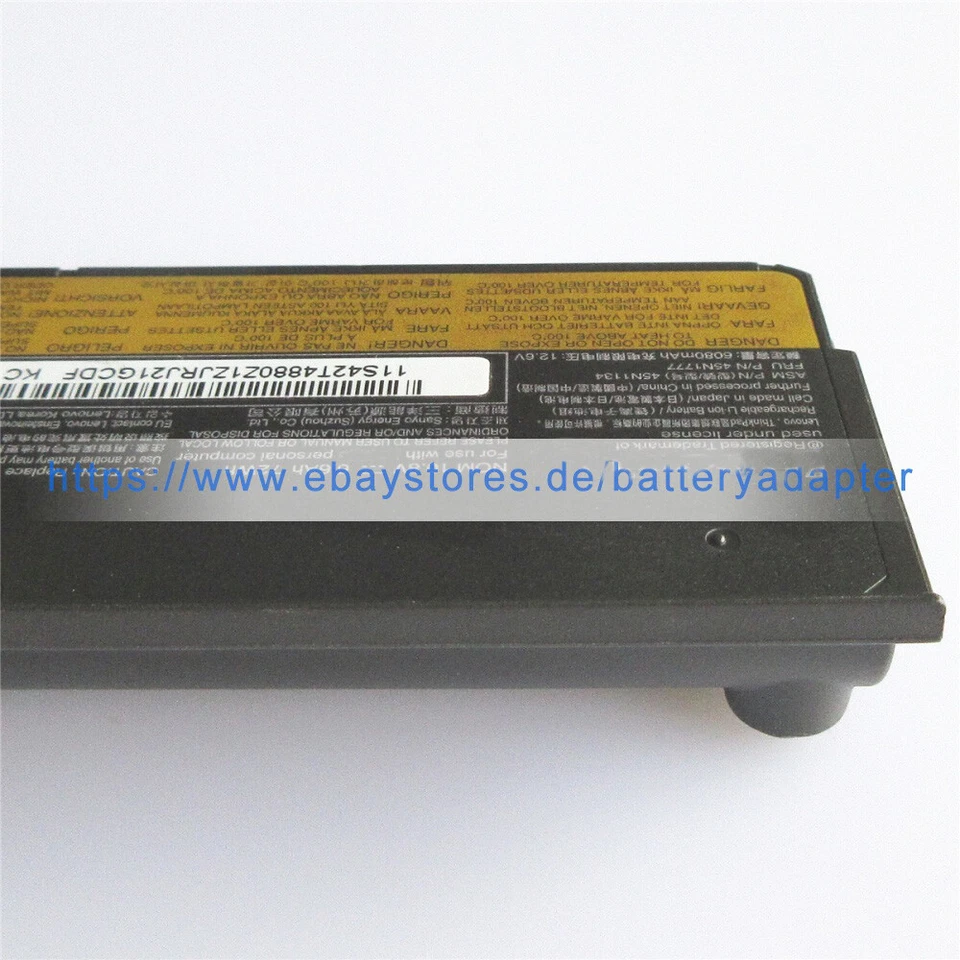 Original 72Wh 45N1128 45N1777 akku batterie für LENOVO ThinkPad L470 T440 T450s  - Bild 4 von 4