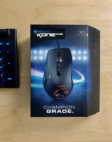 Roccat Optical Rgb Gaming Mouse Kone Pure Owl Eye New Sealed Us Seller Ebay