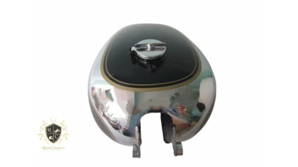 APTO PARA BSA Zb32 Gold Star tanque de gasolina cromado pintado negro 1950 + tapa de gasolina Foto 2 de 4