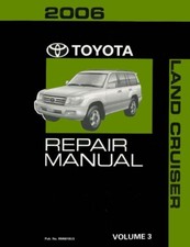 2006 Toyota Land Cruiser Shop Service Repair Manual Volume 3 Only