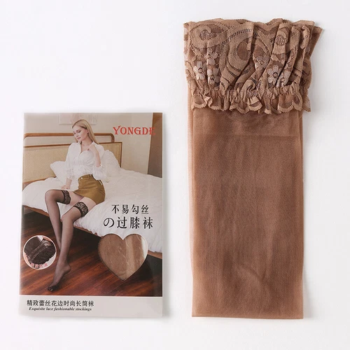 Womens Sheer Lace Top Stay Up Stockings Thigh High Pantyhose Hold-up Tights J1 - Picture 21 of 35