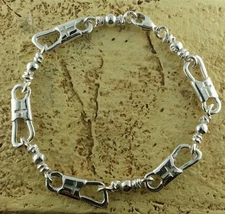 ACTS Bracelet Sterling Silver Fishers Of Men Bracelet With Cross! NEW MODEL!