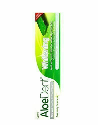 Aloe Dent Aloe Vera Fluoride Free Whitening Gel Toothpaste Fresh Breath 100ml X3