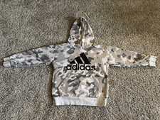 Adidas Sweatshirt Girls/Boys Size 8 Cream/Taupe Camo