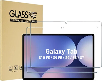 BNBUKLTD® For Samsung Galaxy Tab S10 FE S6 S7 S8 S9 Plus A9 Ultra Glass Screen Protector