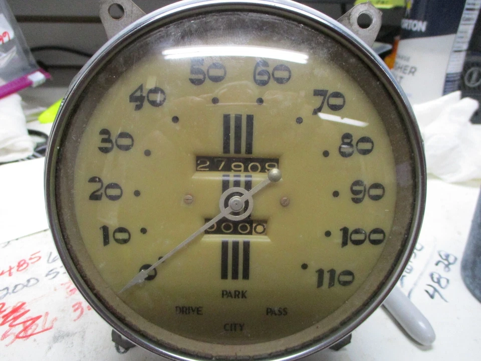 Cadillac 1936 aire acondicionado bujía velocímetro cara bonita vidrio convexo JP Foto 3 de 4