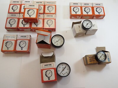 AMETEK Gauges Various Models New In Open Box Pressure Gauges (Lot of 20)