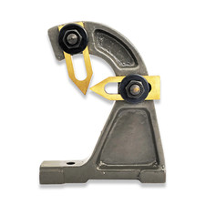 2 PUNTI VIAGGIO STABILE PER TORNI MYFORD SUPER 7 / ML7 GRIGIO DA RDGTOOLS