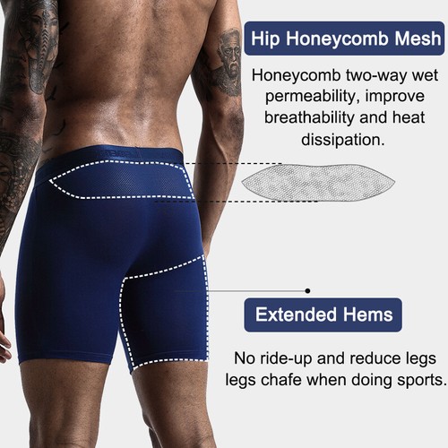 Mens Casual Boxer Shorts Trunks Comfort Fit Underpants Underwear Briefs Fitness - Picture 5 of 29