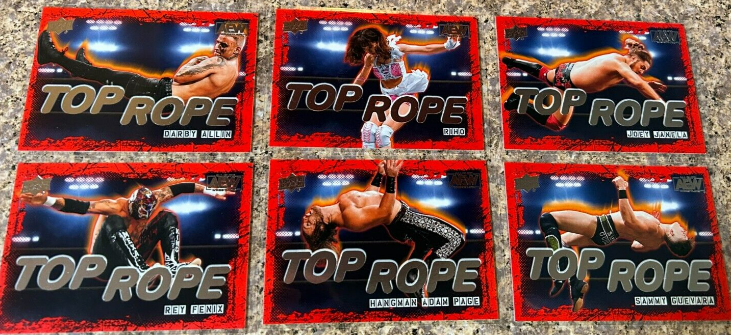 2021 Upper Deck AEW Top Rope cards 2-4-6-7-8-10 | eBay