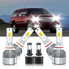 For Chevy Suburban 1500 2000-2006 LED Headlights High Low Beam Fog Lamps Bulb