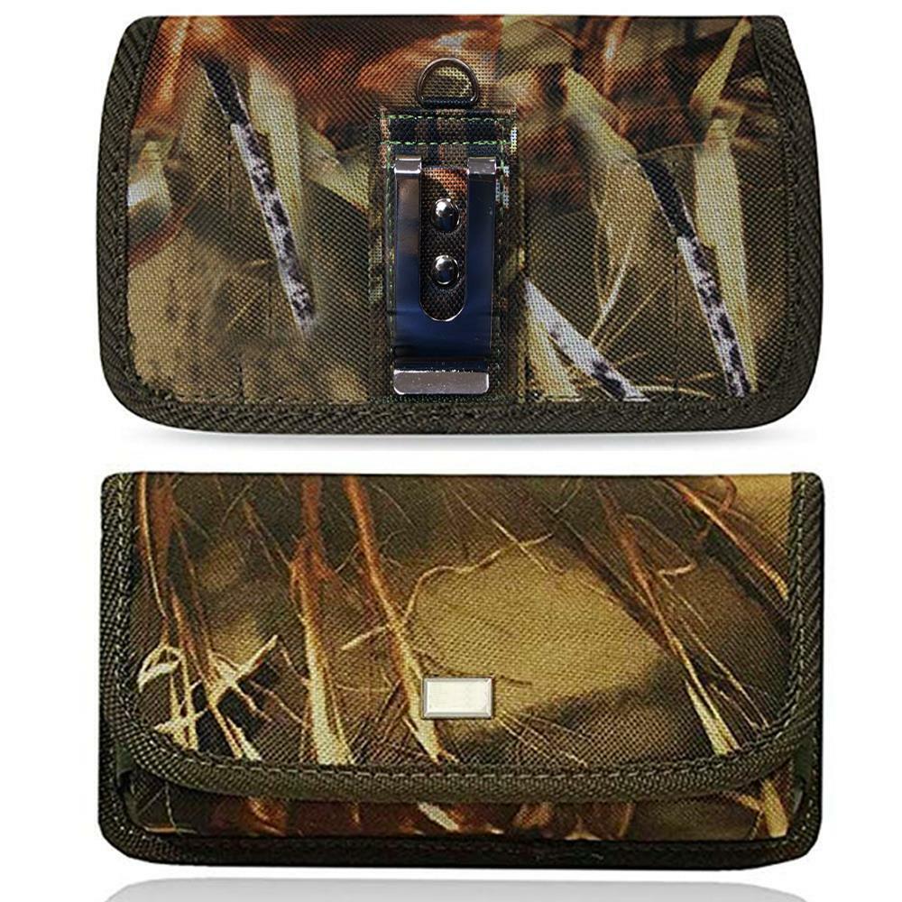 For Samsung Galaxy S20 Ultra + Nylon Pouch Horizontal Camouflage Belt Clip LOOP