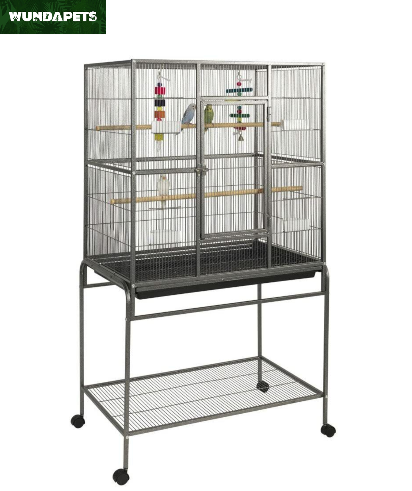 WUNDAPETS WINDERMERE SMALL BIRD FLIGHT CAGE BUDGIE COCKATIEL PARAKEET ON WHEELS