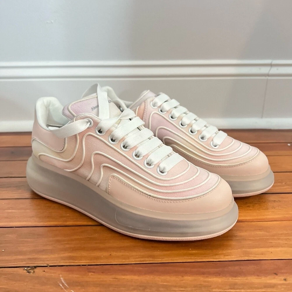 Alexander McQueen Pink Wave Oversized Low Top Sneaker