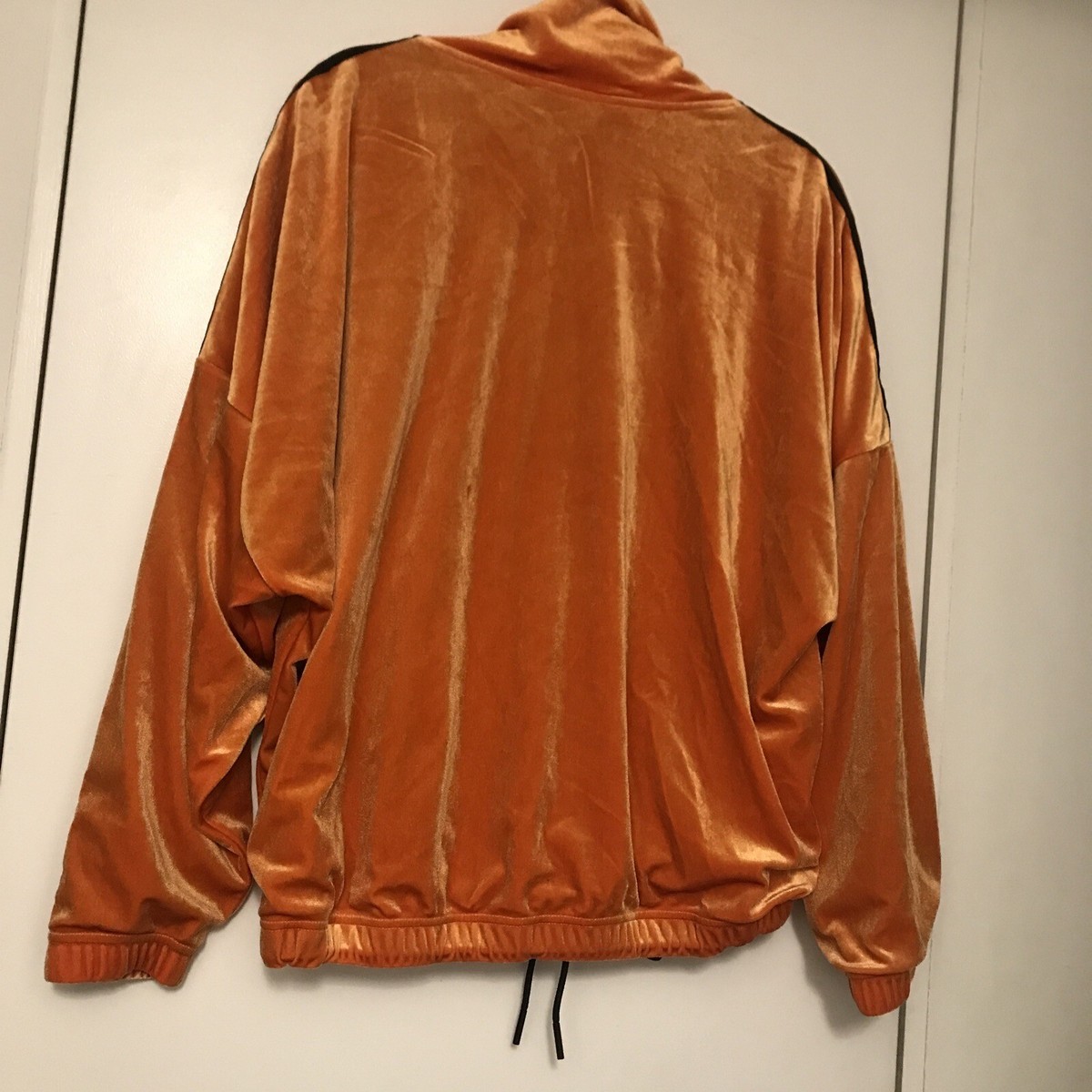 Adidas Originals Track Top Jacket Velour Burnt Orange Size Adidas Originals Track Top Jacket Velour Burnt Orange Size