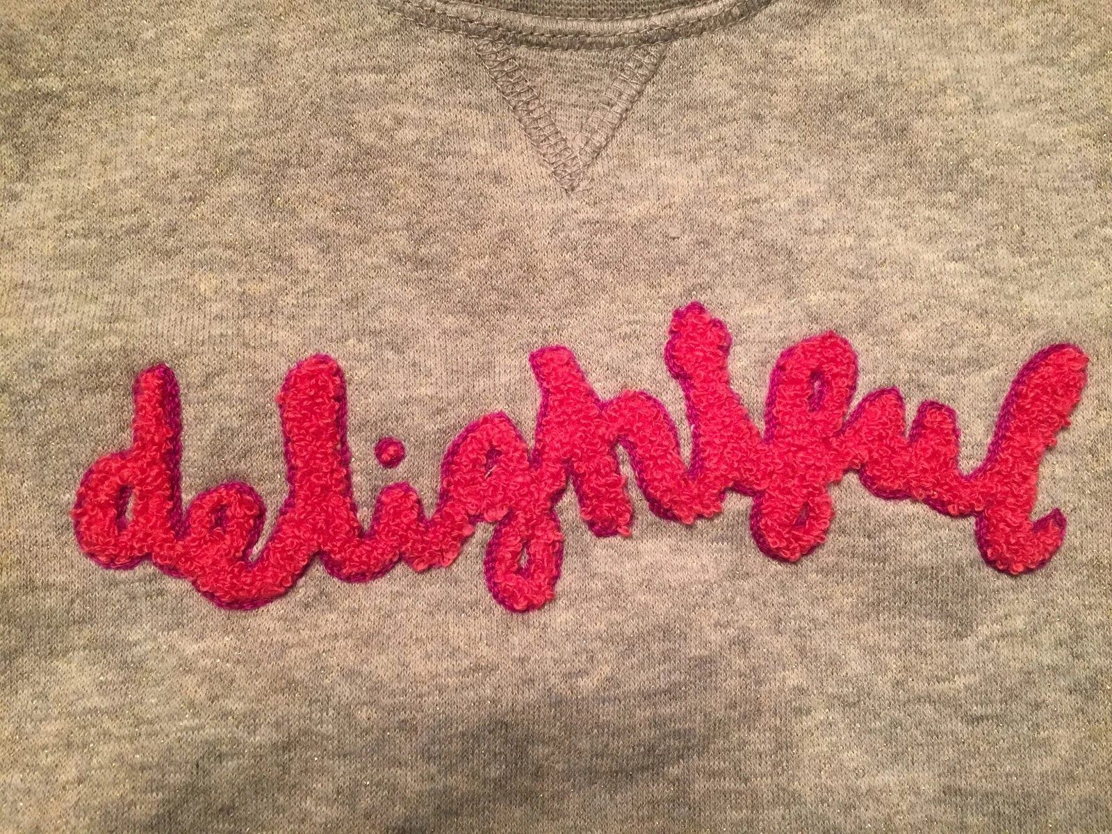 Felpa nuova con etichette Kate Spade $58 per bambini e ragazze 'Delightful' 6M