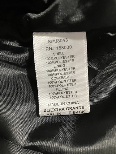 Love Tree XL Women’s Black Fall Coat Full Zip Button Up Plaid Interior Z4 - Picture 9 of 11