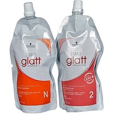 Perm Straightener Cream Colored Porous Hair Schwarzkopf Glatt No.2 400ml Salon