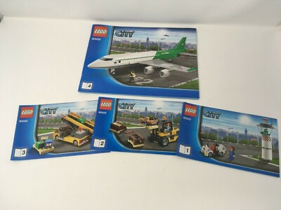 Lego 60022 Cargo Terminal w/ manual airplane airport City jet
