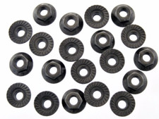 Tuercas de brida Honda - M6-1,0 mm rosca - 10 mm hexagonal - brida de 16 mm - 20 tuercas - #193