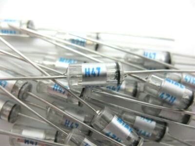 12X - 47pf @ 630V (2.5%) Axial FILM/FOIL POLYSTYRENE CAPACITOR - AUDIO/HiFI/TONE