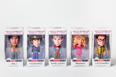 Big Bang Theory Mini Wacky Wobbler Bobblehead 5 Piece Collection 