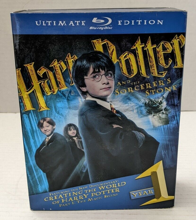 HARRY POTTER AND THE SORCERERS STONE ULTIMATE EDITION YEAR 1; 3-Disc Blu-Ray Set HARRY POTTER AND THE SORCERERS STONE ULTIMATE EDITION YEAR 1; 3-Disc Blu-Ray Set