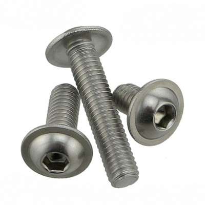 M2 - M8 Hex Socket Flanged Button Head Screws A2 304 Stainless - Foto 4