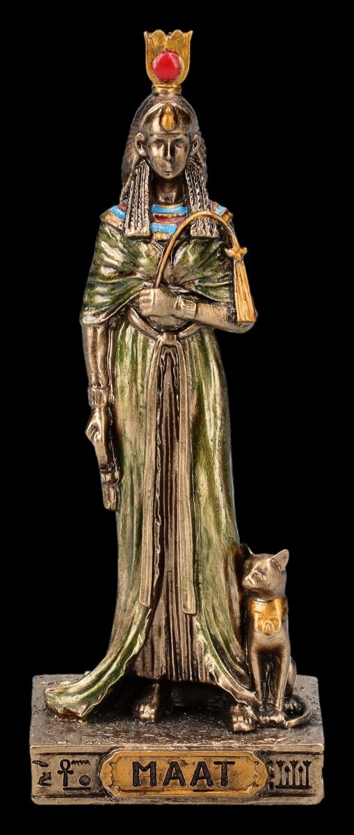 Maat Figure Miniature - Egyptian Goddess - Veronese Gods Statuette Gift