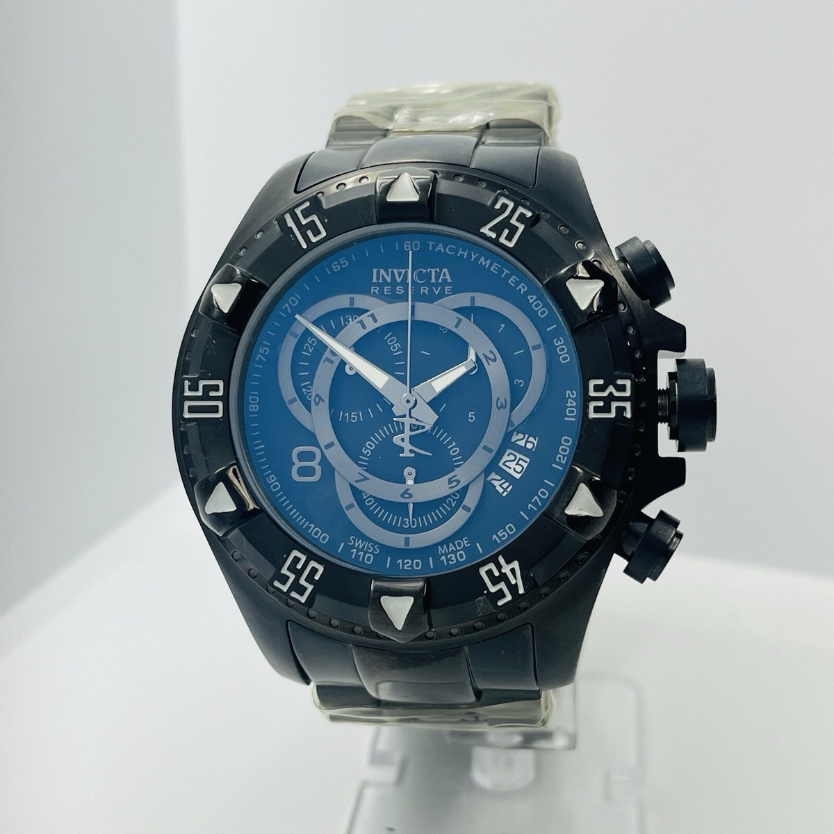 Invicta Excursion Men's Chronograph Black 20ATM 52mm Steel Swiss