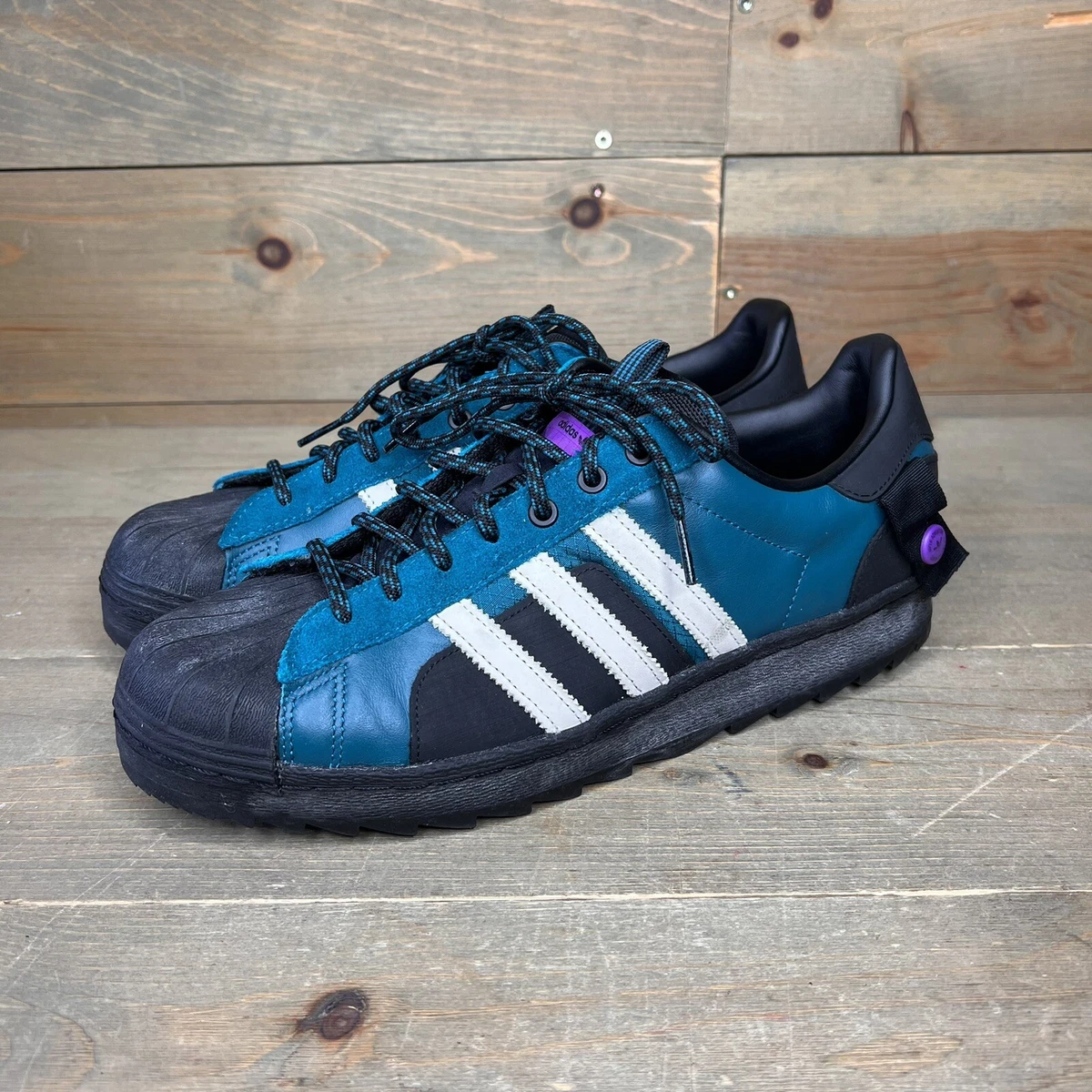Teal adidas on sale superstar