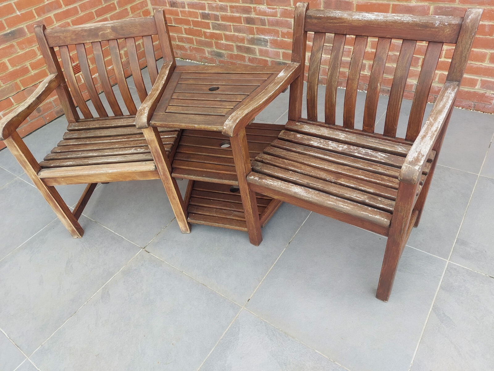 Hardwood Garden Companion Seat eBay