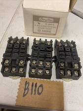Lot Of 3 DAYTON 5X853C SQUARE-TYPE SOCKET, 11PIN, SCREW TERMINALS- ECS
