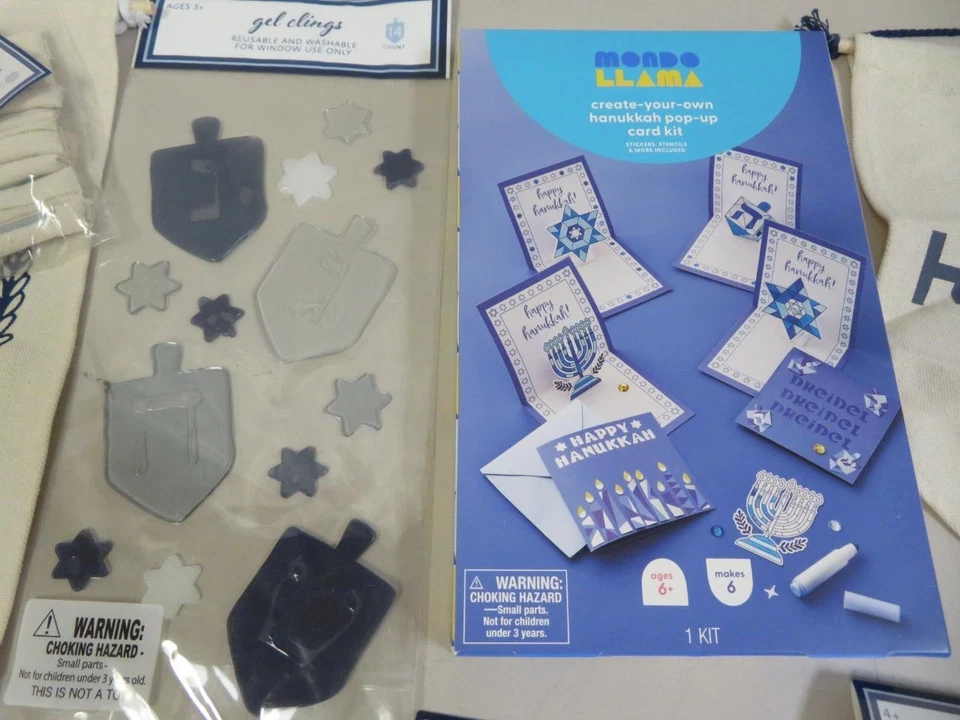 Feliz Janucá Fiesta Judía Lote Surtido Delantal Dreidels Cortadores de Galletas Decoración Foto 4 de 4