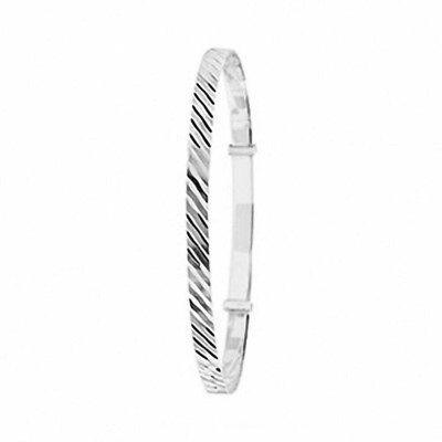 Sterling Silber Damen runder erweiterbarer Armreif