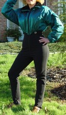 Vintage Retro Nils Ski Suit One piece Snowsuit Snow Bib Jumpsuit Women' 10 GAPER