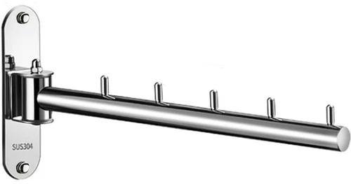 Clothes Hanger Rack Swing Arm, Folding Clothes Hanger Wall Mounted Space Saving - product listing photo