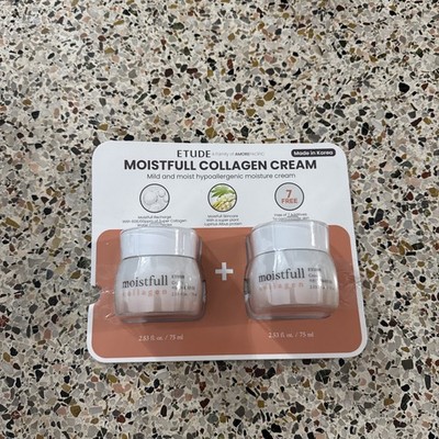 Etude Moistfull Collagen Cream 2.53oz 2 Pack Facial Cream Set
