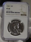 1960 US Franklin Half 50c NGC PF68